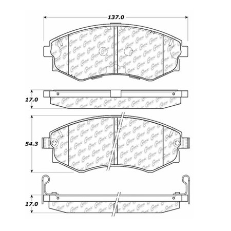 Centric Premium Pads,300.07000